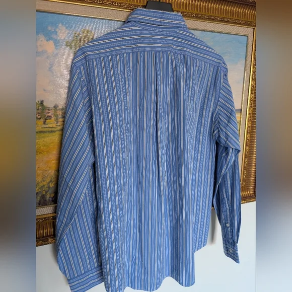 Ralph Lauren Blue Striped Shirt NWOT - Picture 2 of 4